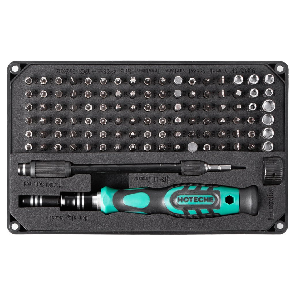 Sada bitů s adaptérem pro jemnou mechaniku, 106 ks - HT251106
