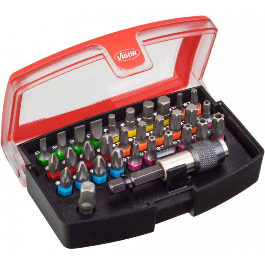 Sada bitů v boxu 32 ks, 1/4" - V5019