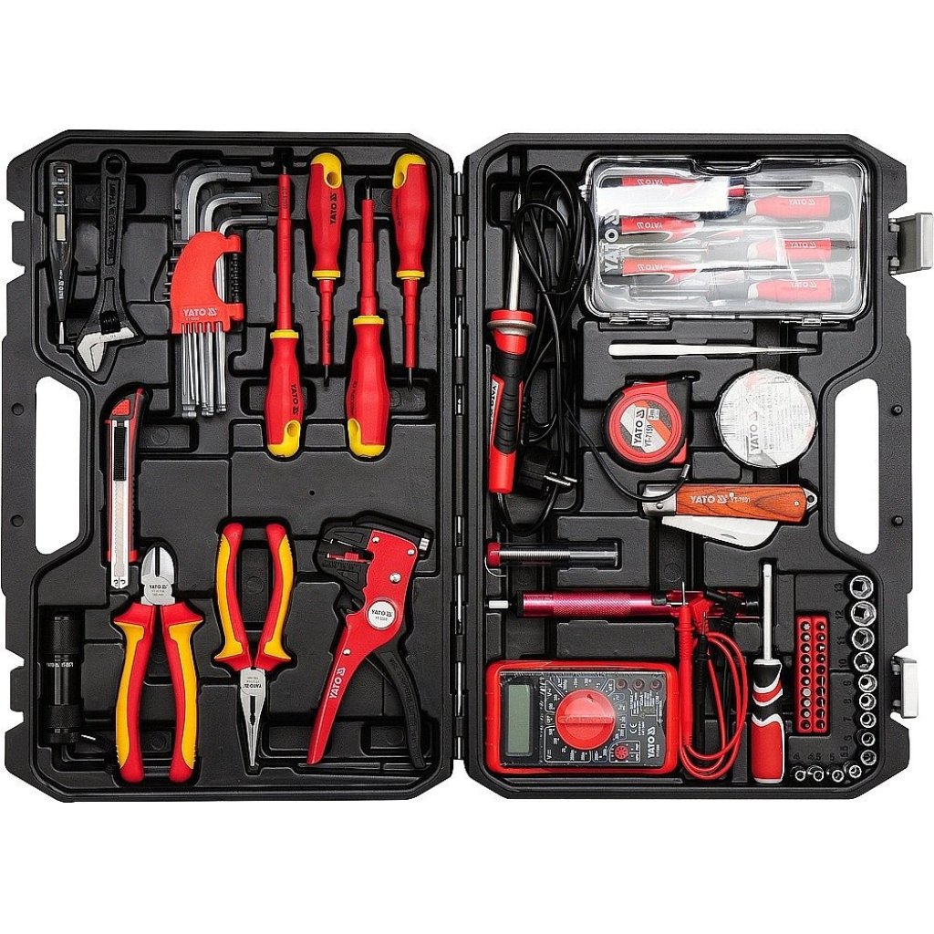 Sada elektro nářadí 1/4", 68 ks - YT-39009