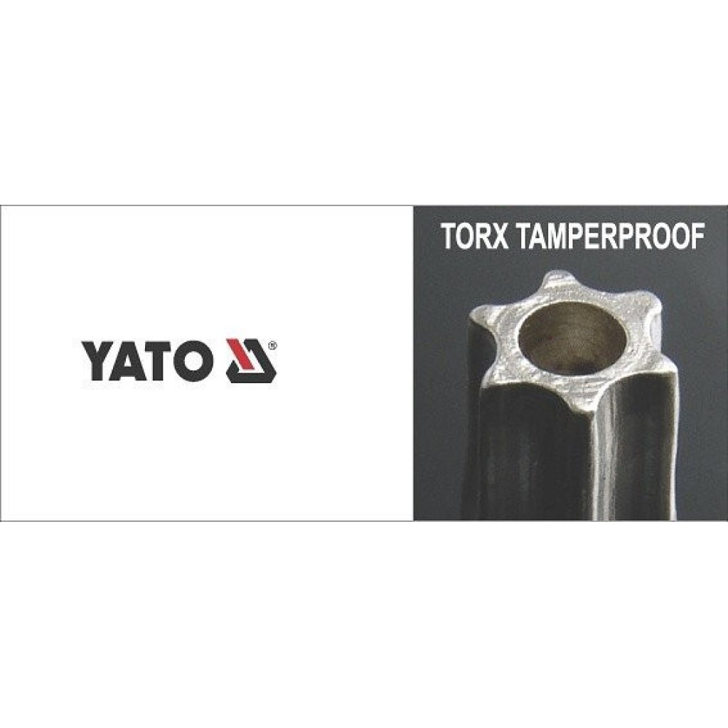Sada klíčů TORX s otvorem 9 ks - YT-0512