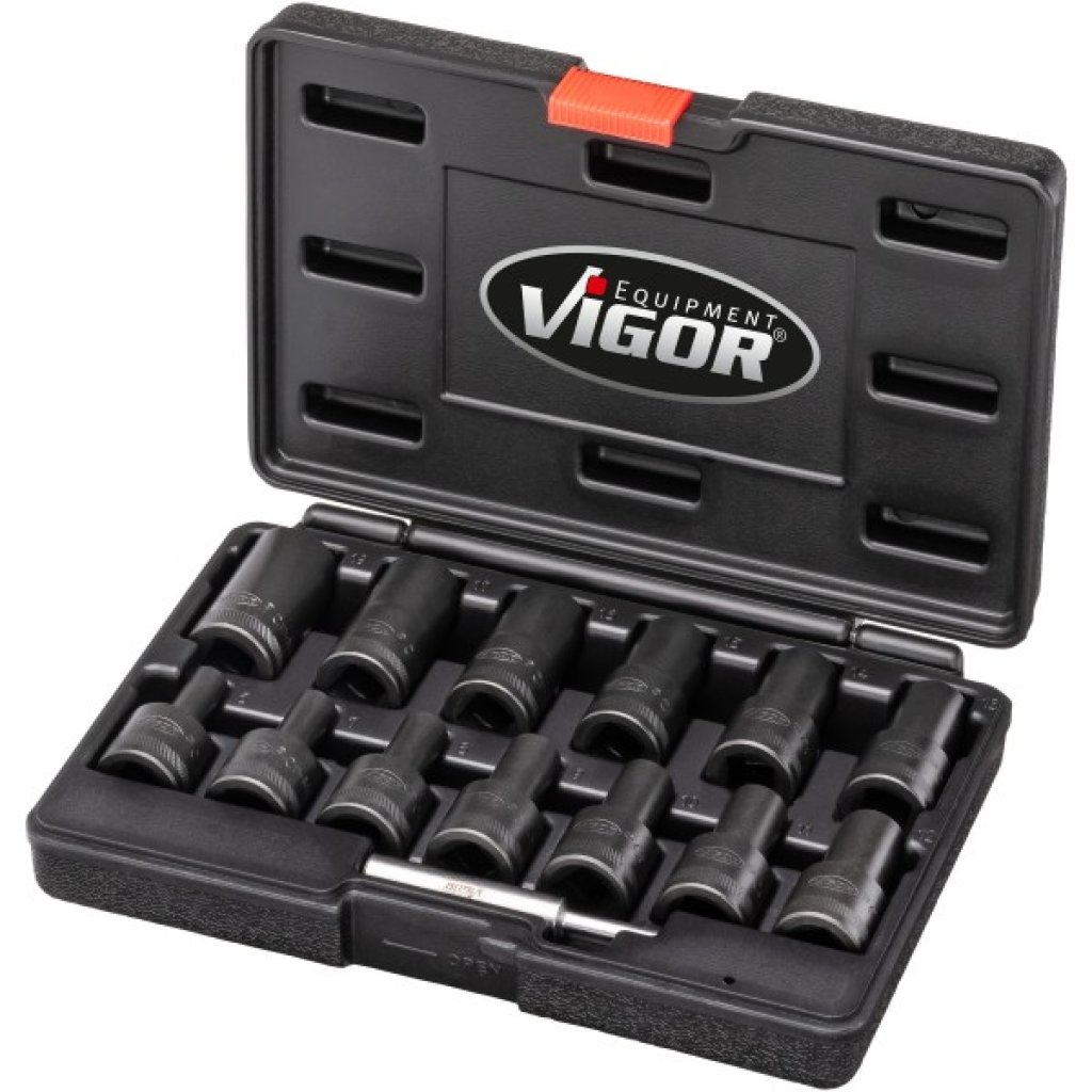 Sada na poškozené šrouby 1/2”, 6-19 mm, 13 ks, Vigor - V2404N