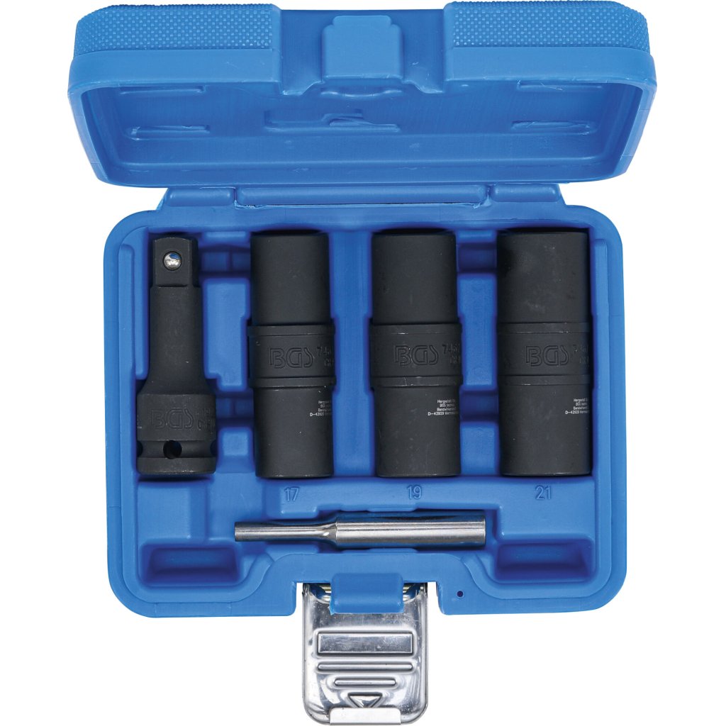 Sada na poškozené šrouby a matice, oboustranné, 1/2", 17, 19, 21 mm - B7467