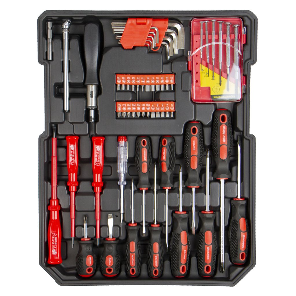 Sada nářadí, Gola sada 1/2" a 1/4" - 428 ks - HT494003