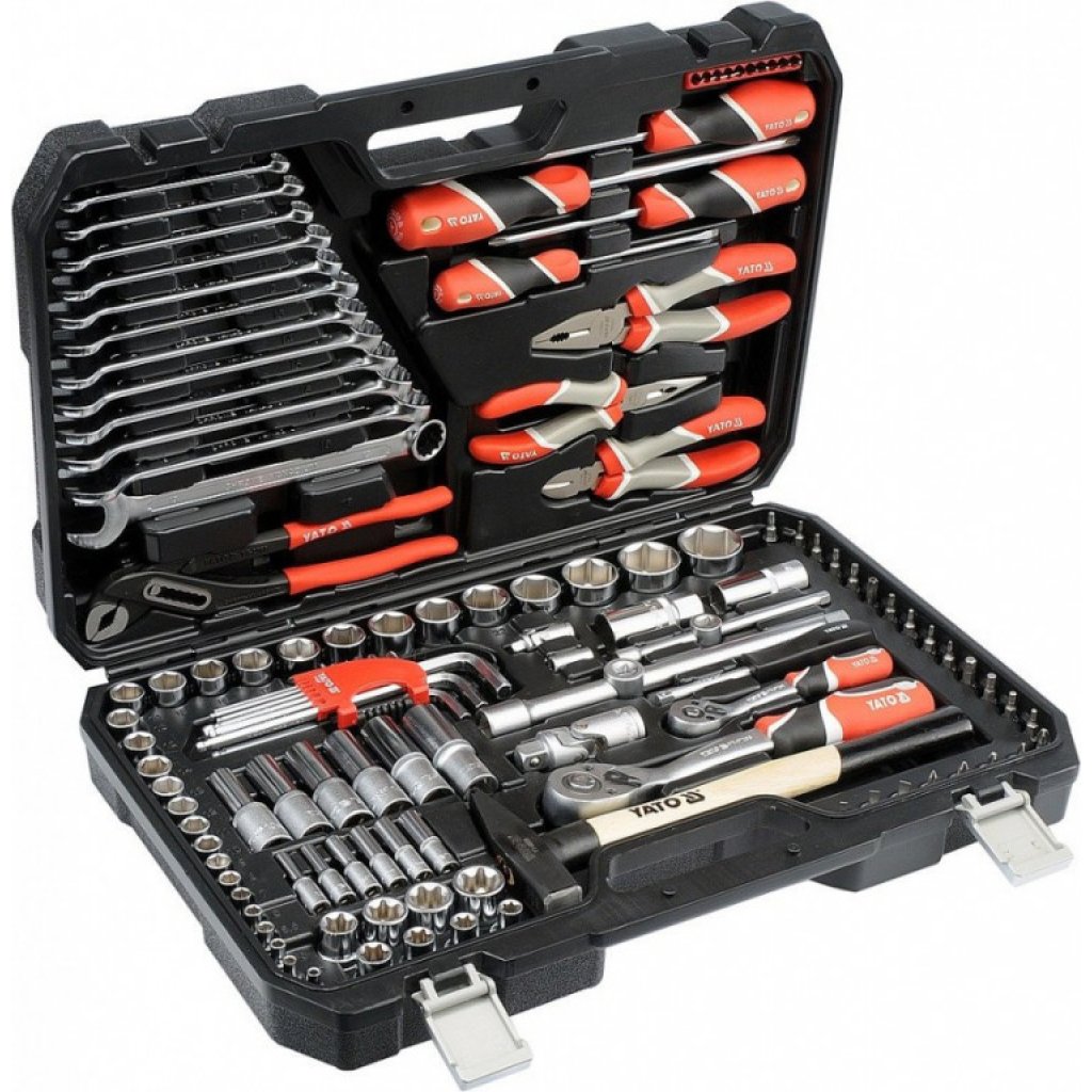 Sada nářadí s Gola sadou 1/2" a 1/4", 122 ks - YT-38901