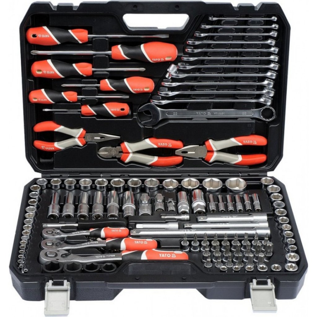 Sada nářadí s Gola sadou 1/4", 3/8" a 1/2", 129 ks - YT-38881