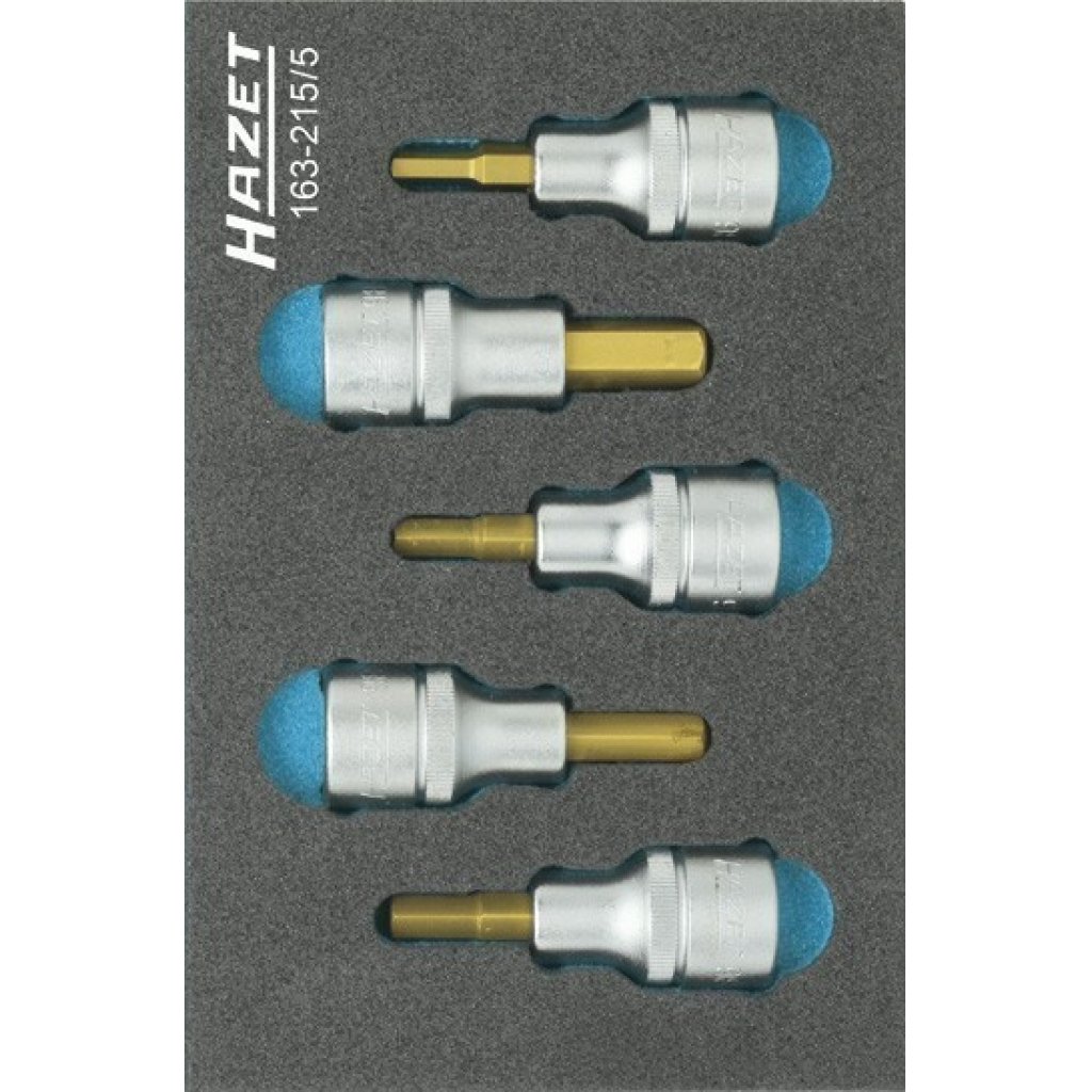 Sada nástrčných hlavic 1/2" imbus 163-215/5