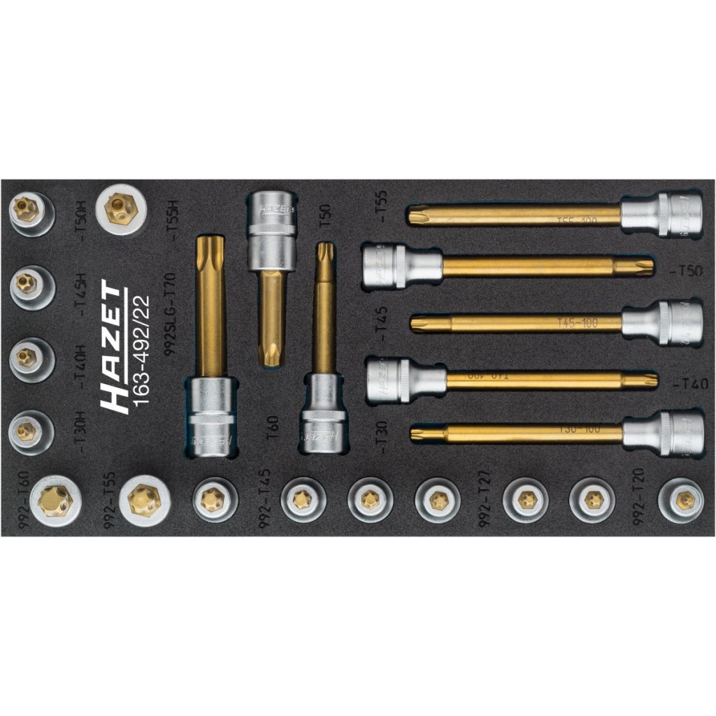 Sada nástrčných hlavic TORX 163-492/22 HAZET - HA208081