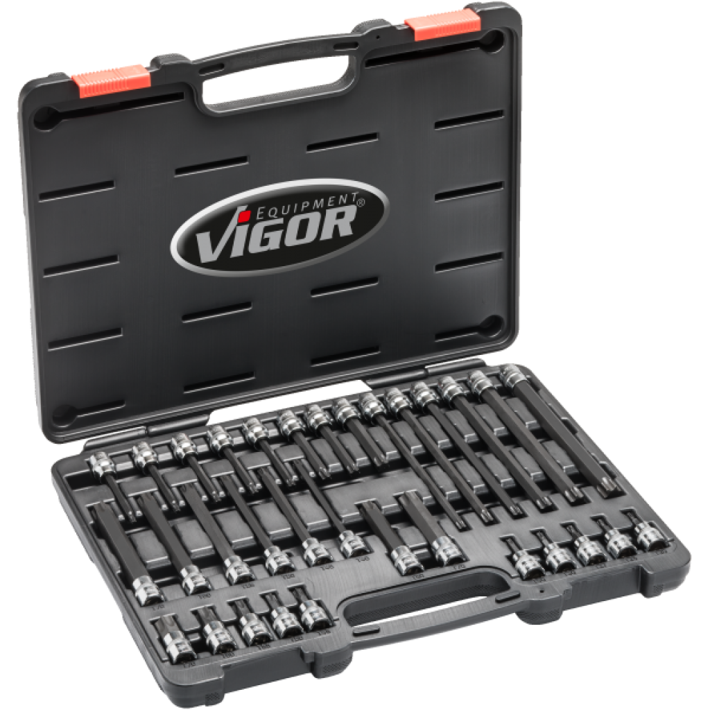 Sada nástrčných hlavic TORX® 3/8" v kufru, 32 ks - V6017