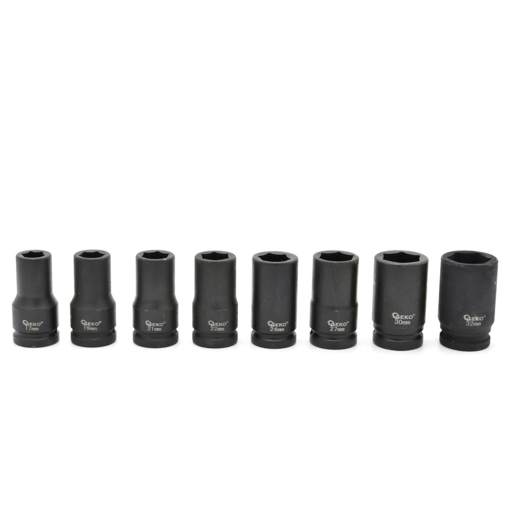 Sada nástrčných klíčů, rázové 3/4" 17-32 mm, 8 ks - G10516