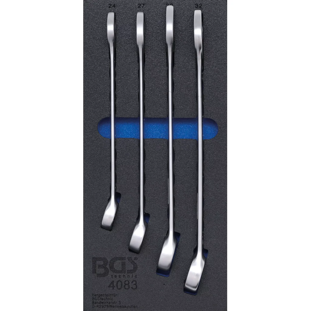 Sada očkoplochých klíčů v pěnové výplni, 24 - 32 mm, 4 ks - B4083