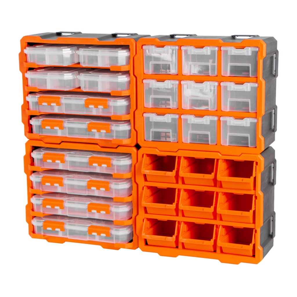 Sada plastových organizérů Tactix, 4 ks - TC32067BAL