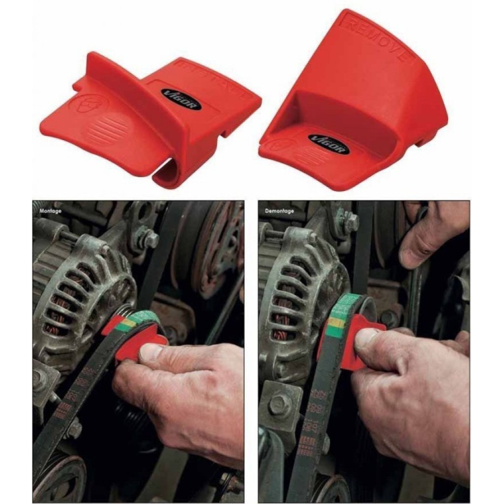 Sada přípravků pro montáž a demontáž elastických řemenů - V3571