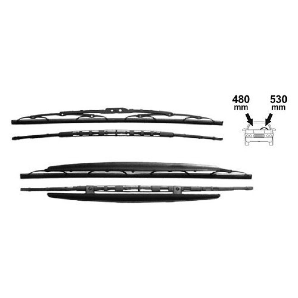 Sada stěračů OCTAVIA I/FABIA I, VW, SEAT 530+480mm, 24-020