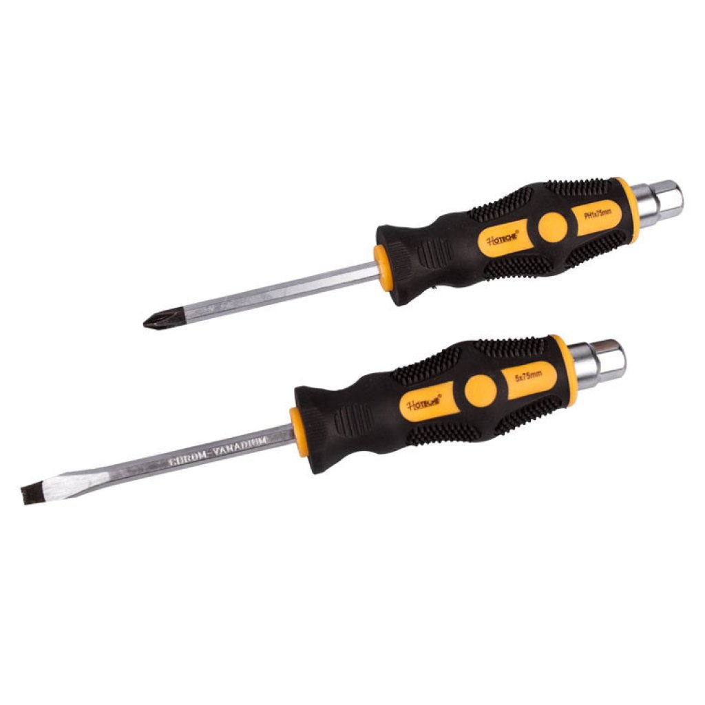 Sada úderových šroubováků 10 ks, magnetické hroty - HT241110