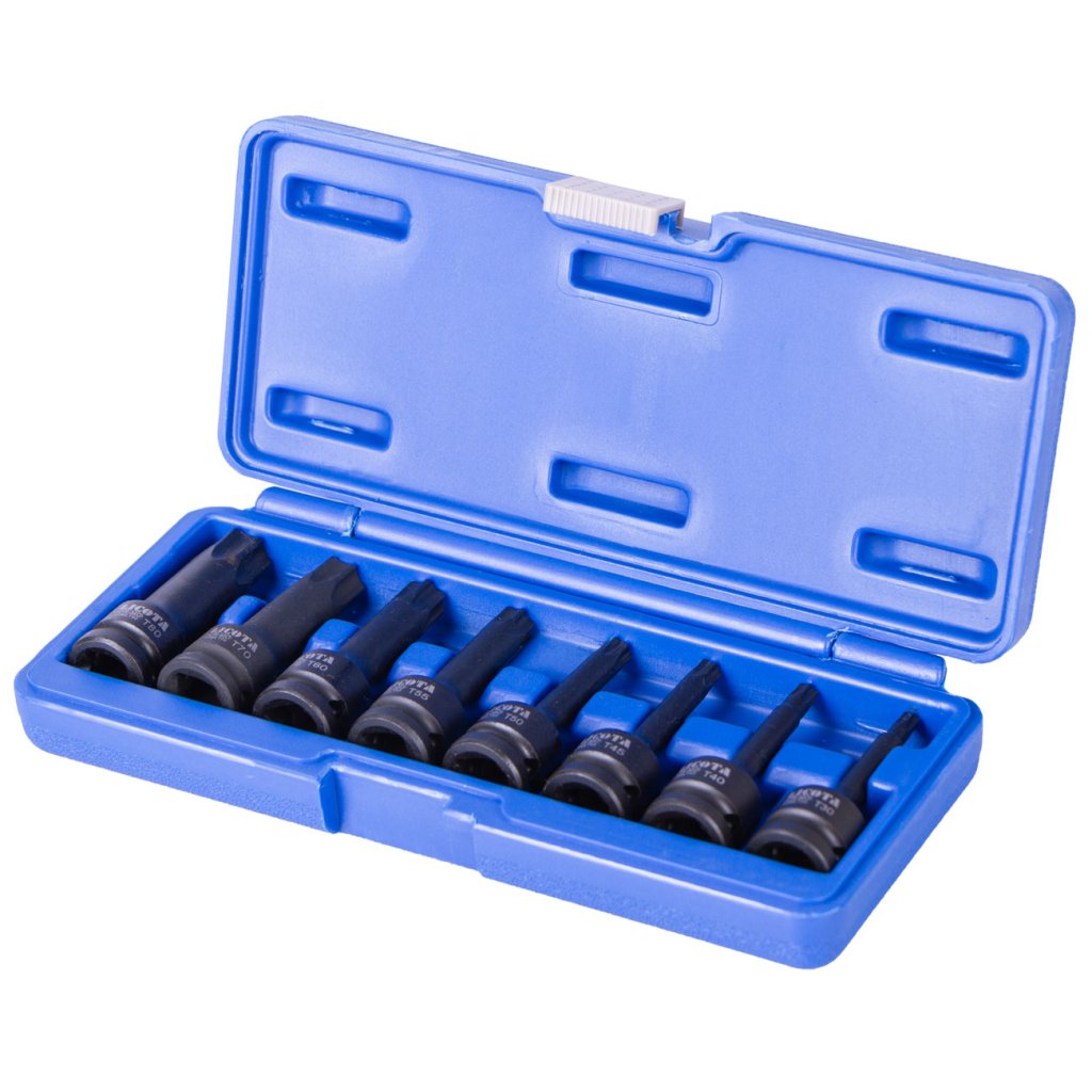 Sada vnějších nástrčných klíčů TORX 1/2", 8 ks - LIASA40002