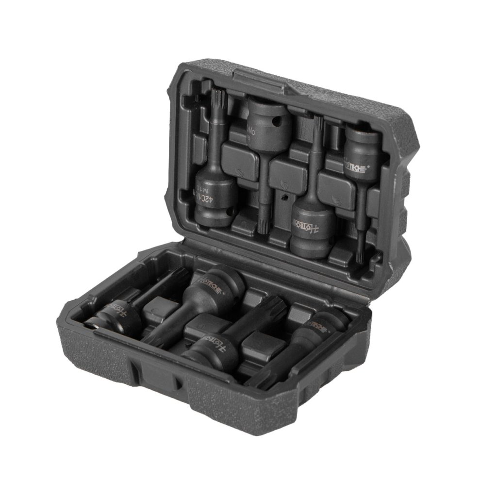 Sada vnějších nástrčných klíčů XZN 1/2", 8 ks - HT206205