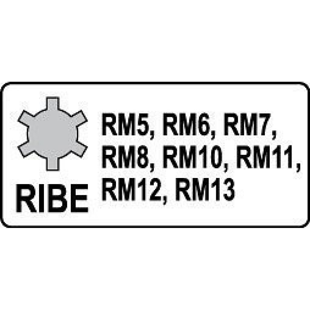 Sada vnějších rázových nástrčných klíčů 1/2" RIBE RM5-RM13, 8 ks - YT-1068