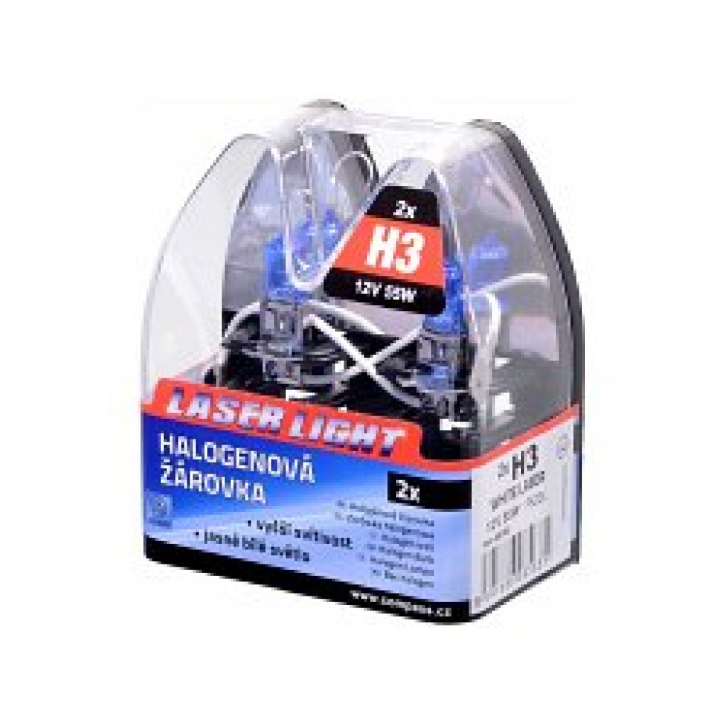 Sada žárovek H3 12V 55W WHITE LASER, 08563
