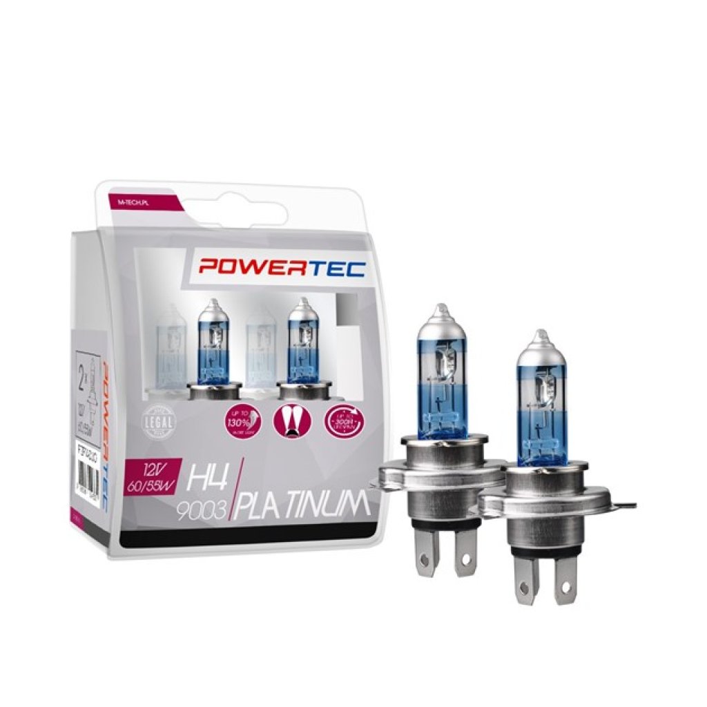 Sada žárovek H4 12V Powertec Platinim + 130%, PTZPT4, 51433