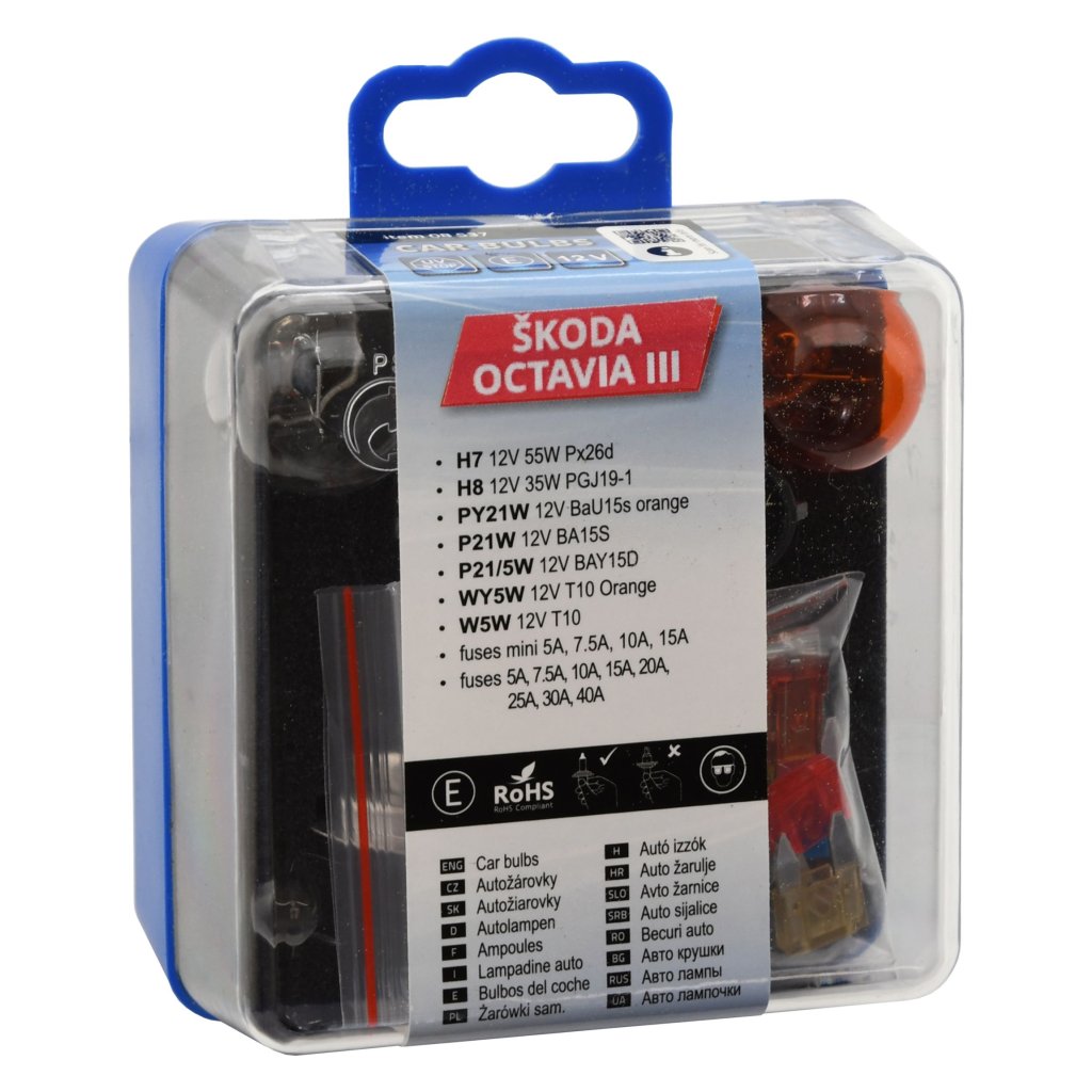 Sada žárovek ŠKODA OCTAVIA III H7+H8, 08537