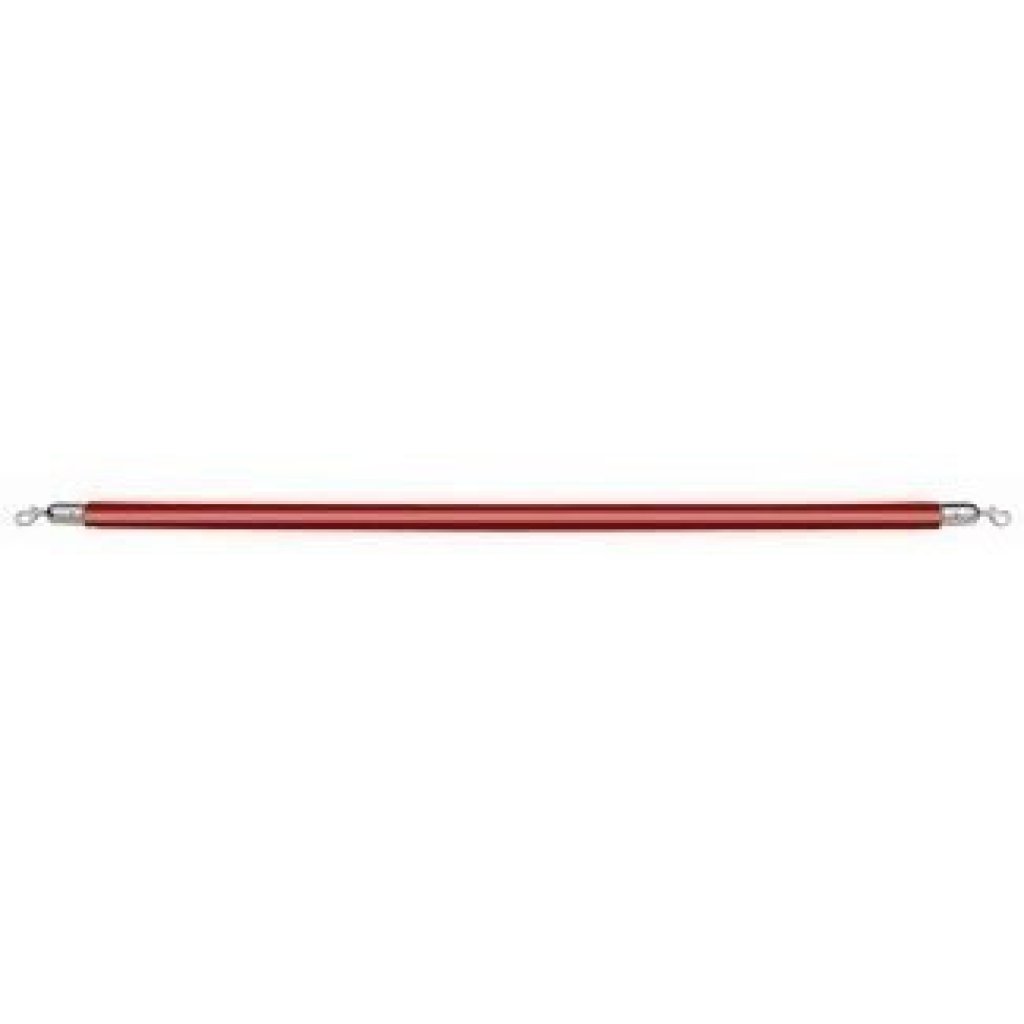 Sametové lano červené 150cm karabiny stříbrné - PSR0003