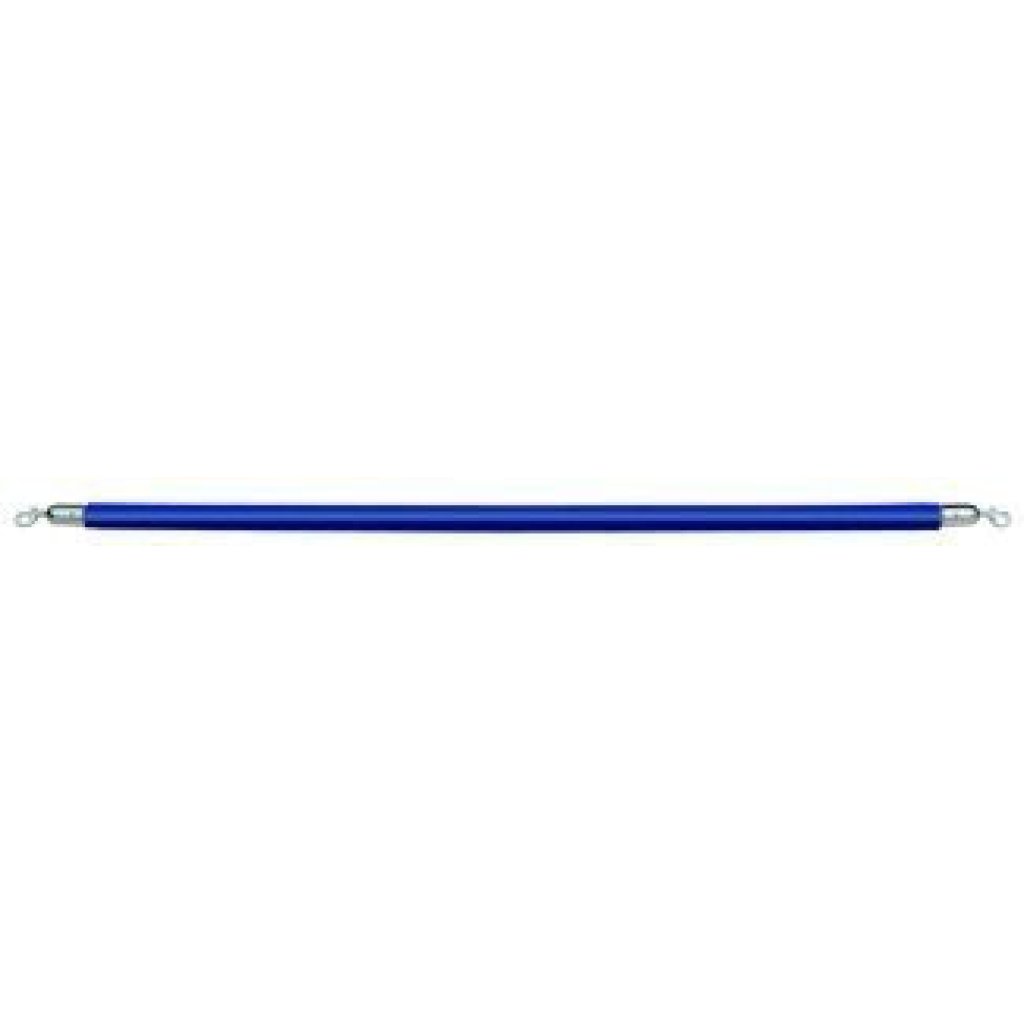 Sametové lano modré 150cm karabiny stříbrné - PSR0007