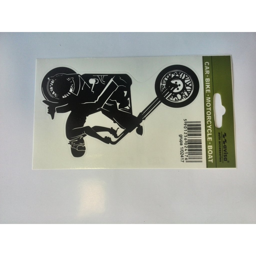 Samolepící dekory "AVISA" chopper black