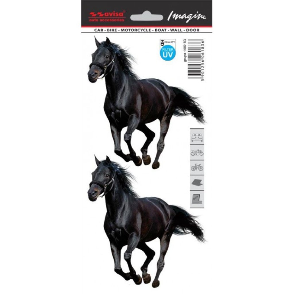 Samolepící dekory "AVISA" Mustang - 2 ks