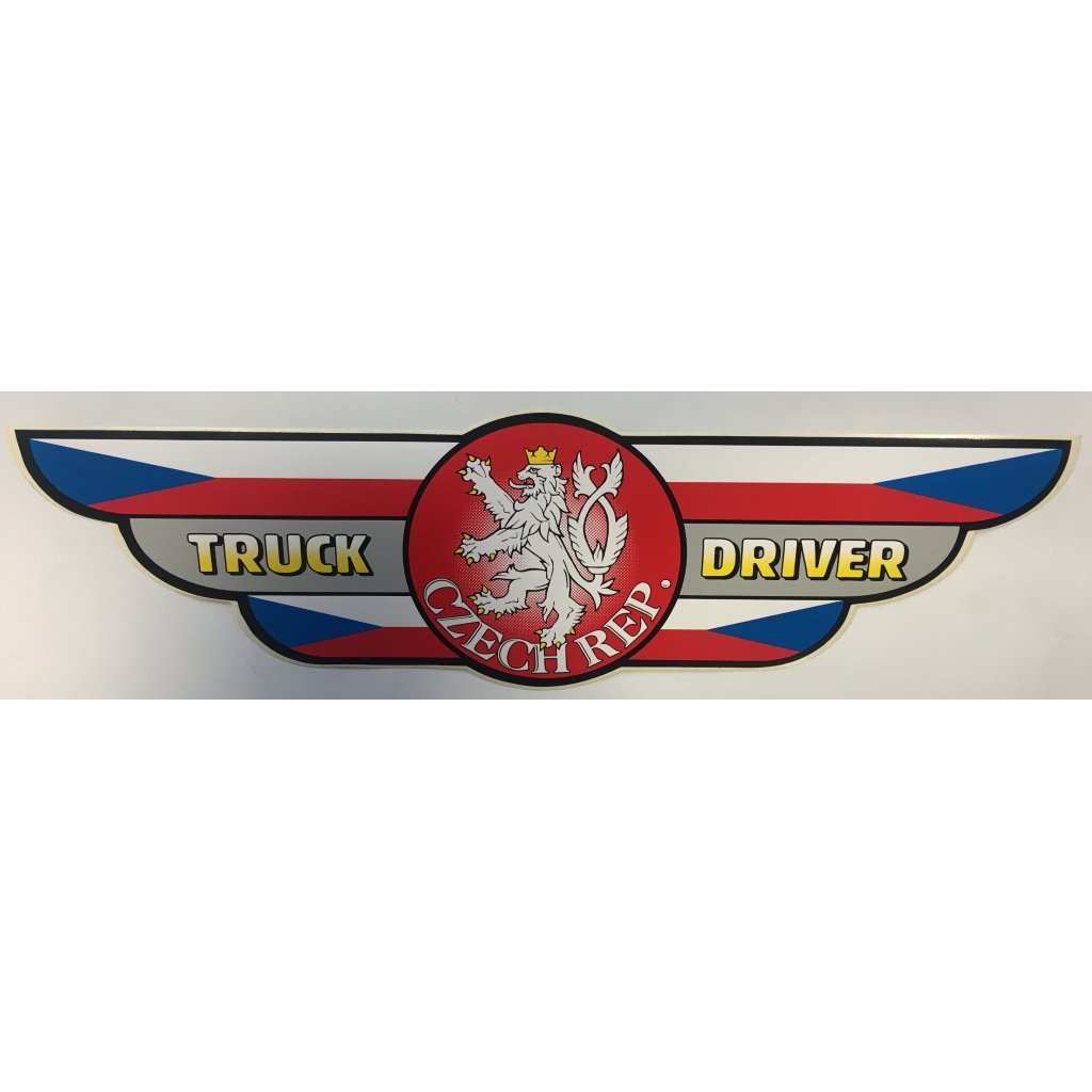 Samolepící dekory "AVISA" TRUCK DRIVER - CZECH REP. 13,5x48cm