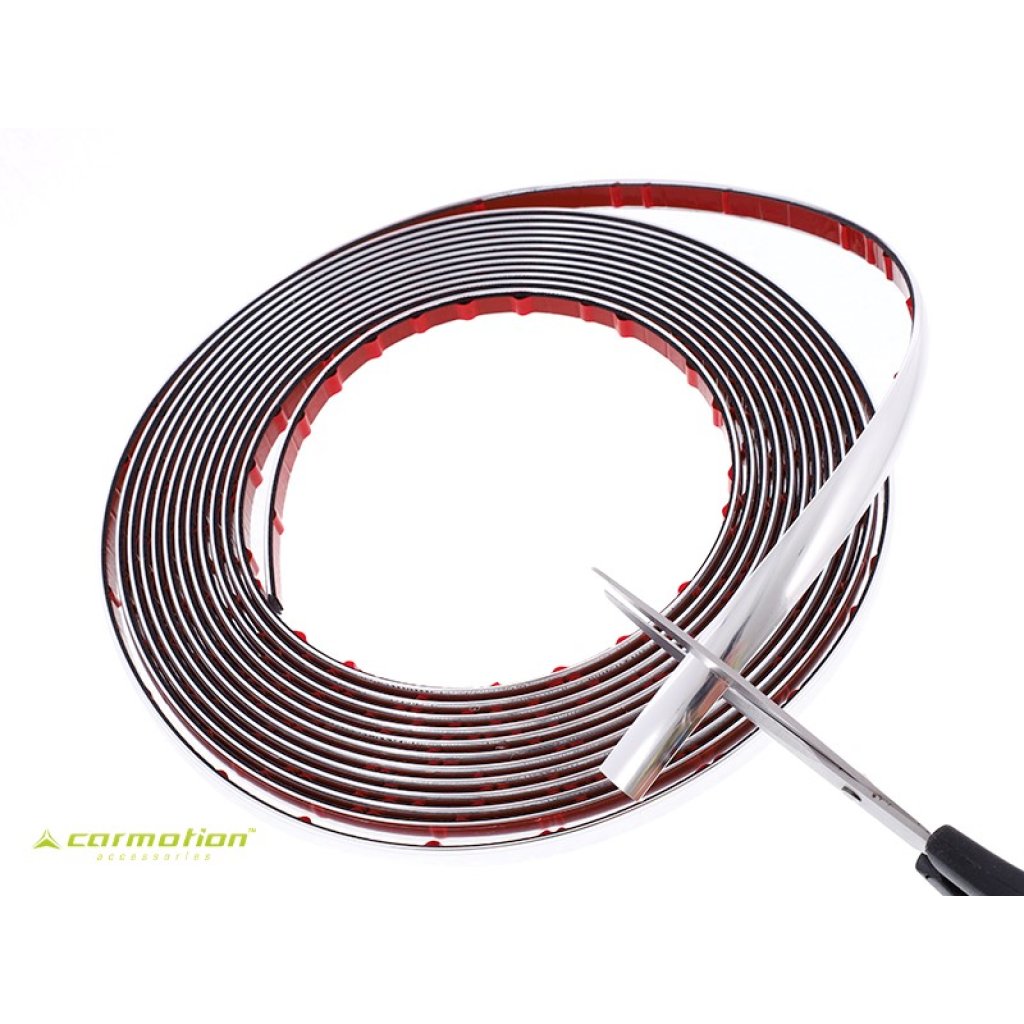 Samolepící lišta chrom 12mm x 8m, 63758