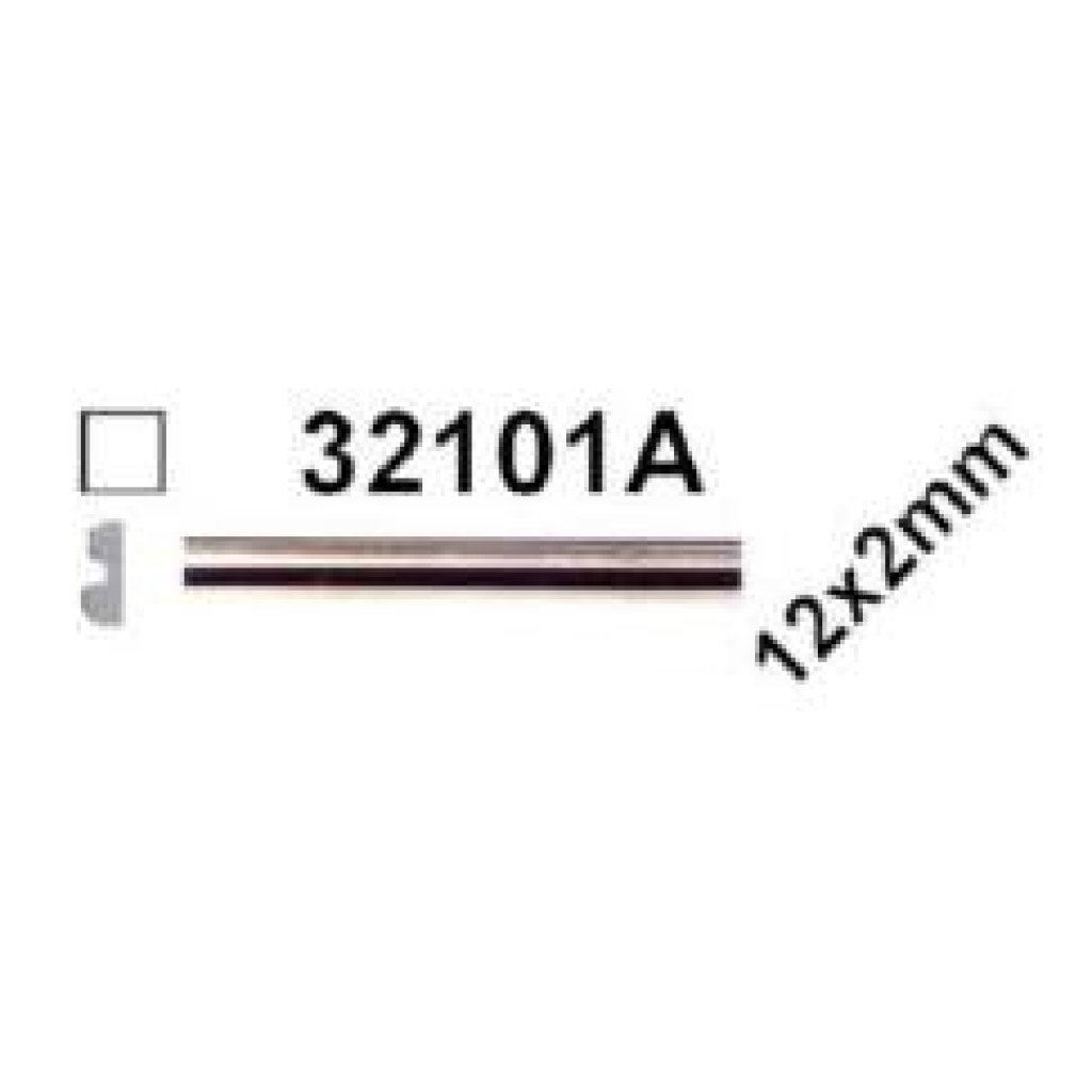 Samolepící lišta chromovaná, 1x černý proužek, 5m, 12x2mm, 32101A