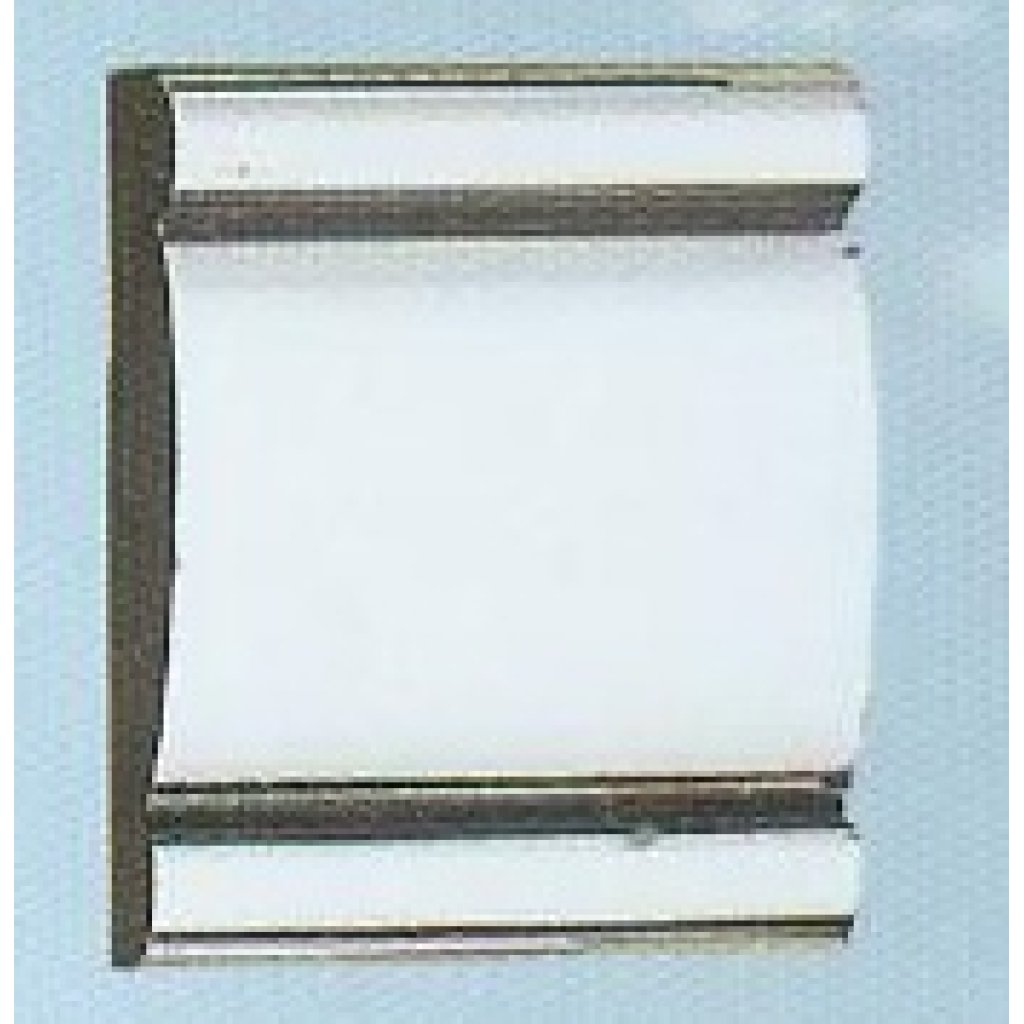 Samolepící lišta chromovaná, 2x černý proužek, 5m, 25x5mm; 32202B/5