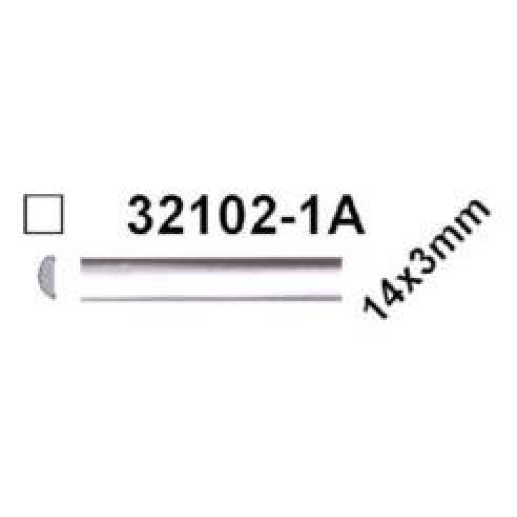 Samolepící lišta chromovaná, 5m, 14x3mm, 32102-1A/5