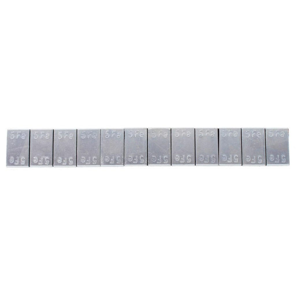 Samolepící vyvažovací závaží 12 x 5 g, ocelové - F1350
