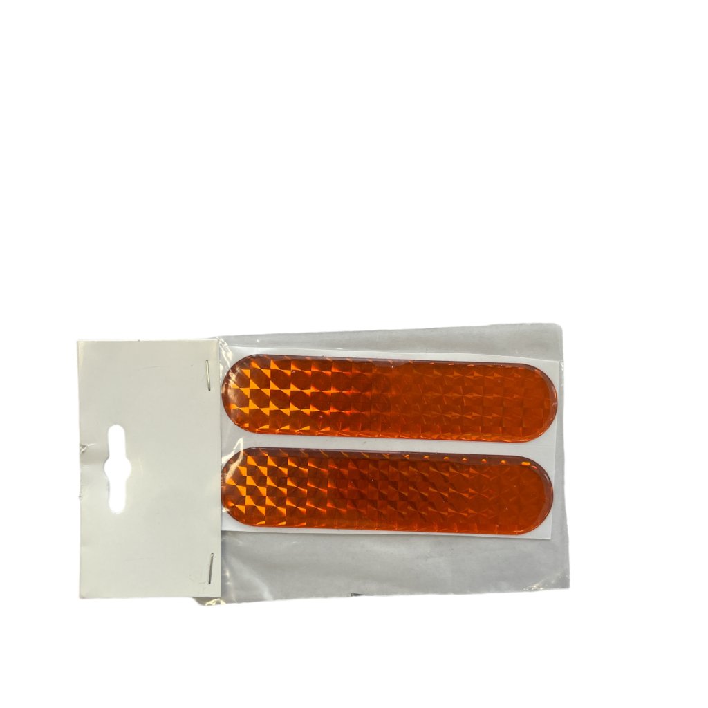 Samolepka na zrcátko poloplast - oranžová 2,5x10,5cm