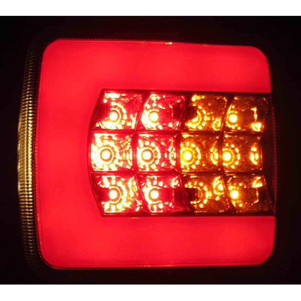 Sdružená lampa zadní LED 12V pravá, ECE