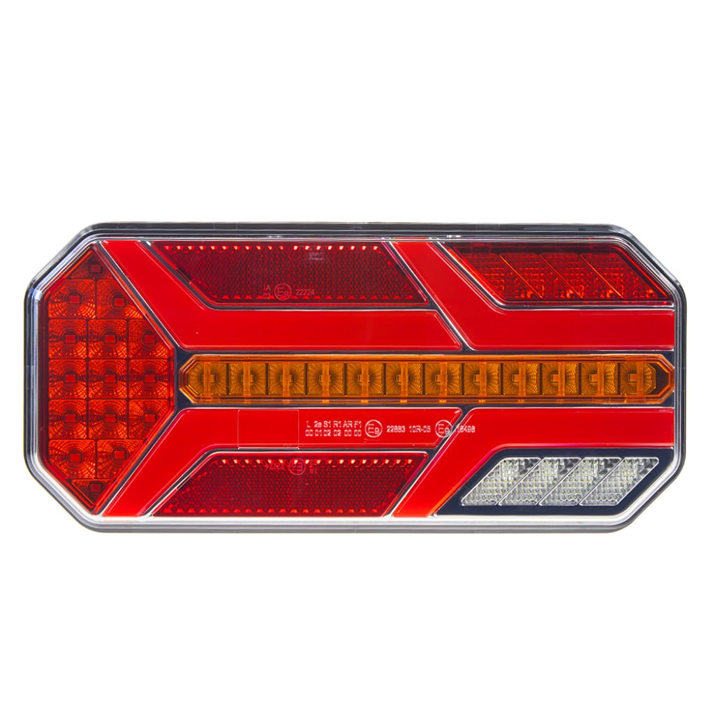 Sdružená LED lampa levá zadní s dynamickými blinkry 12/24V