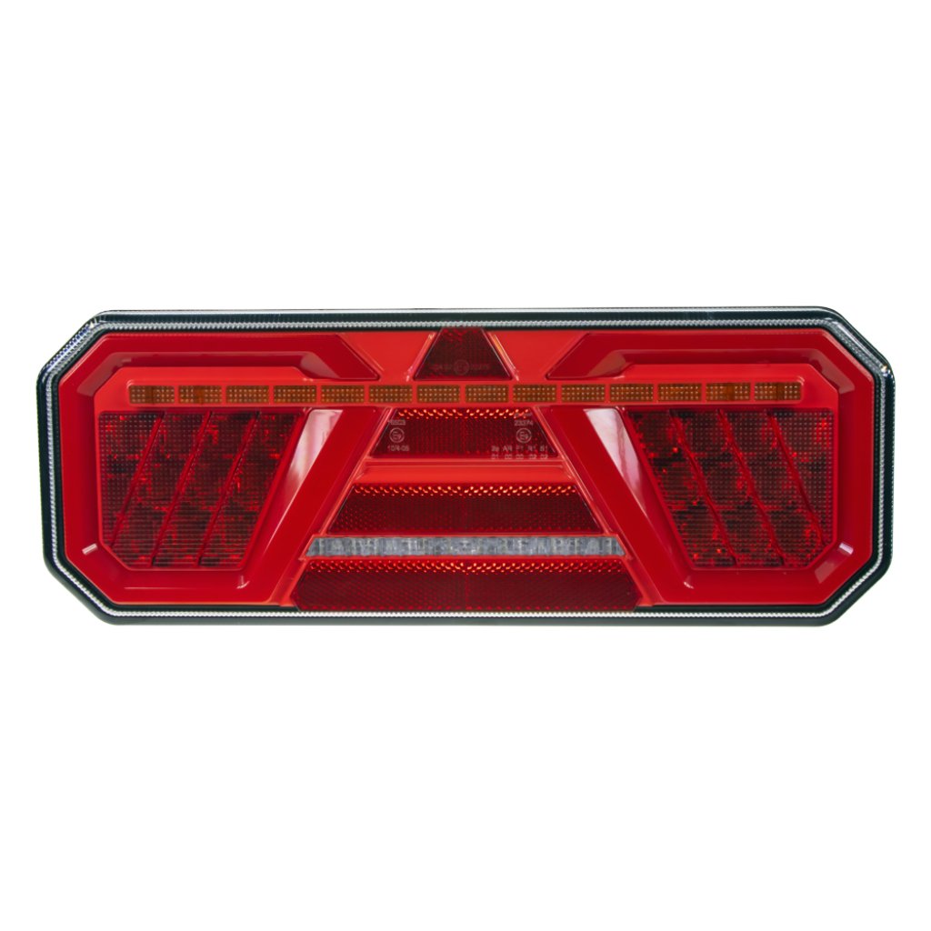 Sdružená LED lampa levá zadní s dynamickými blinkry 12/24V