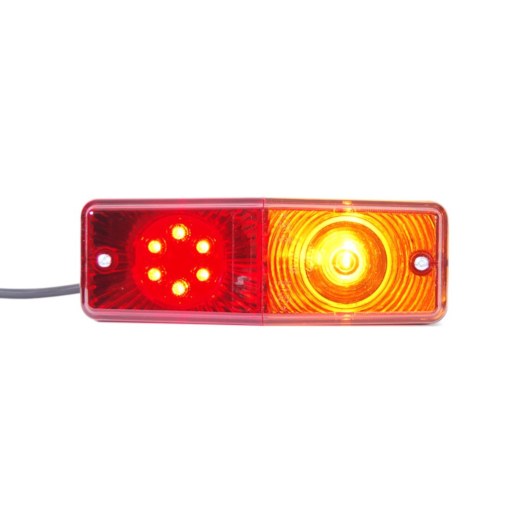 Sdružené zadní poziční světlo, 12V (24V), LED i žárovka, W072udž