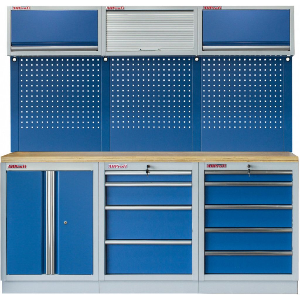 Sestava 6-ti ks PROFI BLUE dílenského nábytku 2040 x 495 x 2000 mm - MTGS1300BF Blue