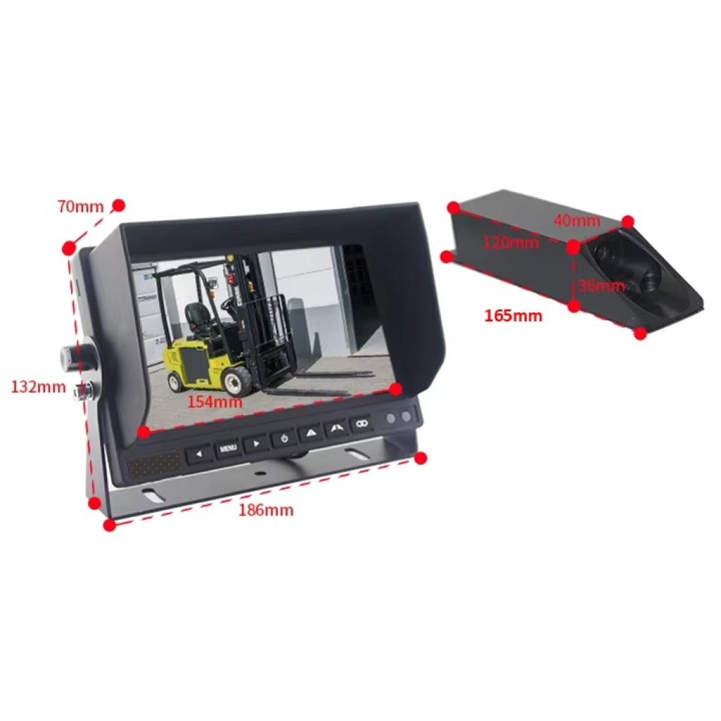 SET bezdrátový kamerový systém s monitorem 7" AHD, DVR, pro vysokozdvižné vozíky