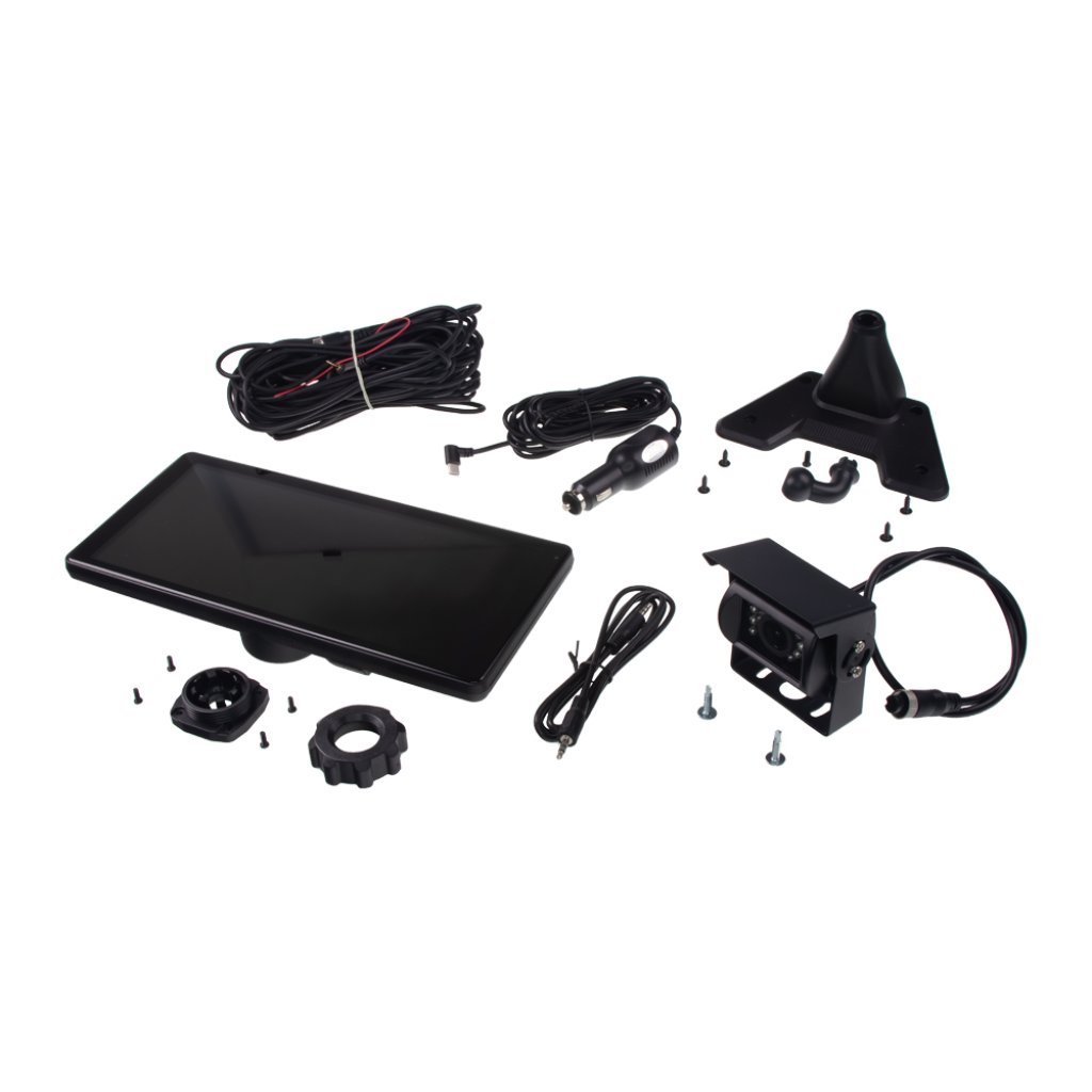 Set monitor 10,36" 1x 4PIN s Apple CarPlay, Android auto, Bluetooth, + kamera + 15m kabel