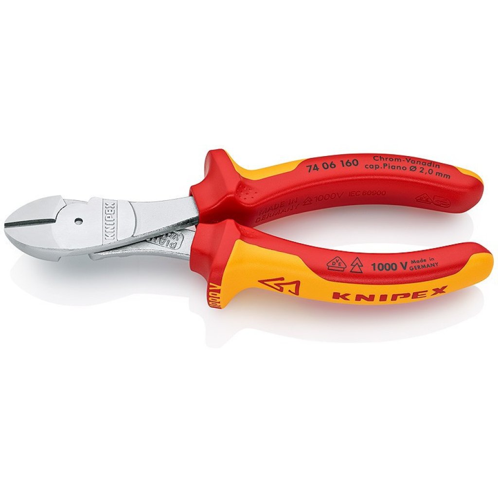 Silové boční štípací kleště chromované 160 mm - 7406160
