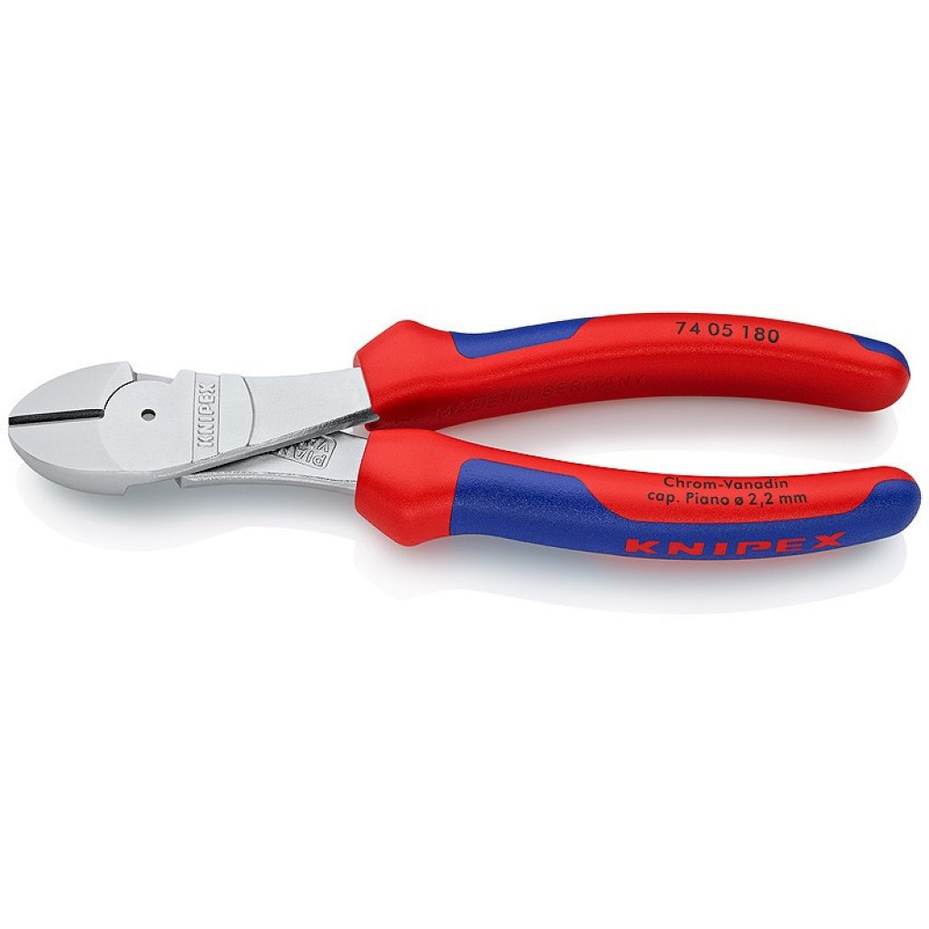 Silové boční štípací kleště chromované 180 mm - 7405180