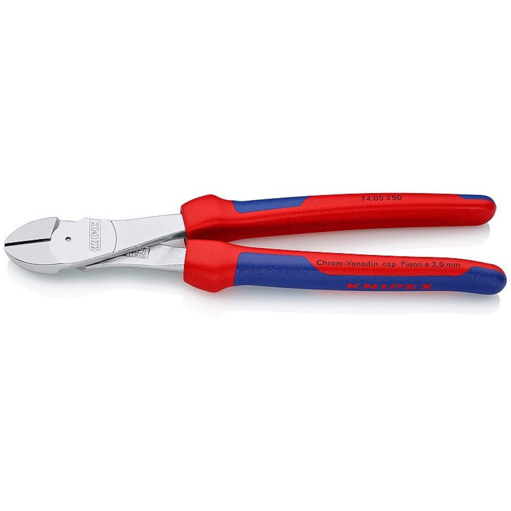 Silové boční štípací kleště chromované 250 mm - 7405250