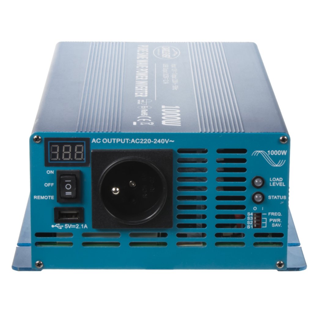 Sinusový měnič napětí z 12/230V, 1000W/displej