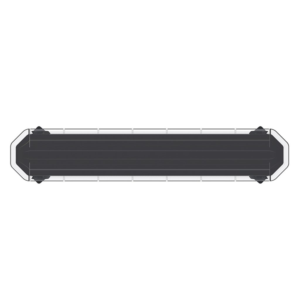 SLIM LED rampa 1220mm, oranžová, 12-24V, 36+168LED, ECE R65, bezdrátový ovladač