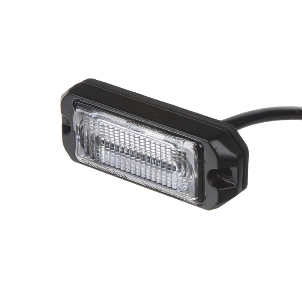 SLIM výstražné LED světlo vnější, modré, 12-24V, ECE R65