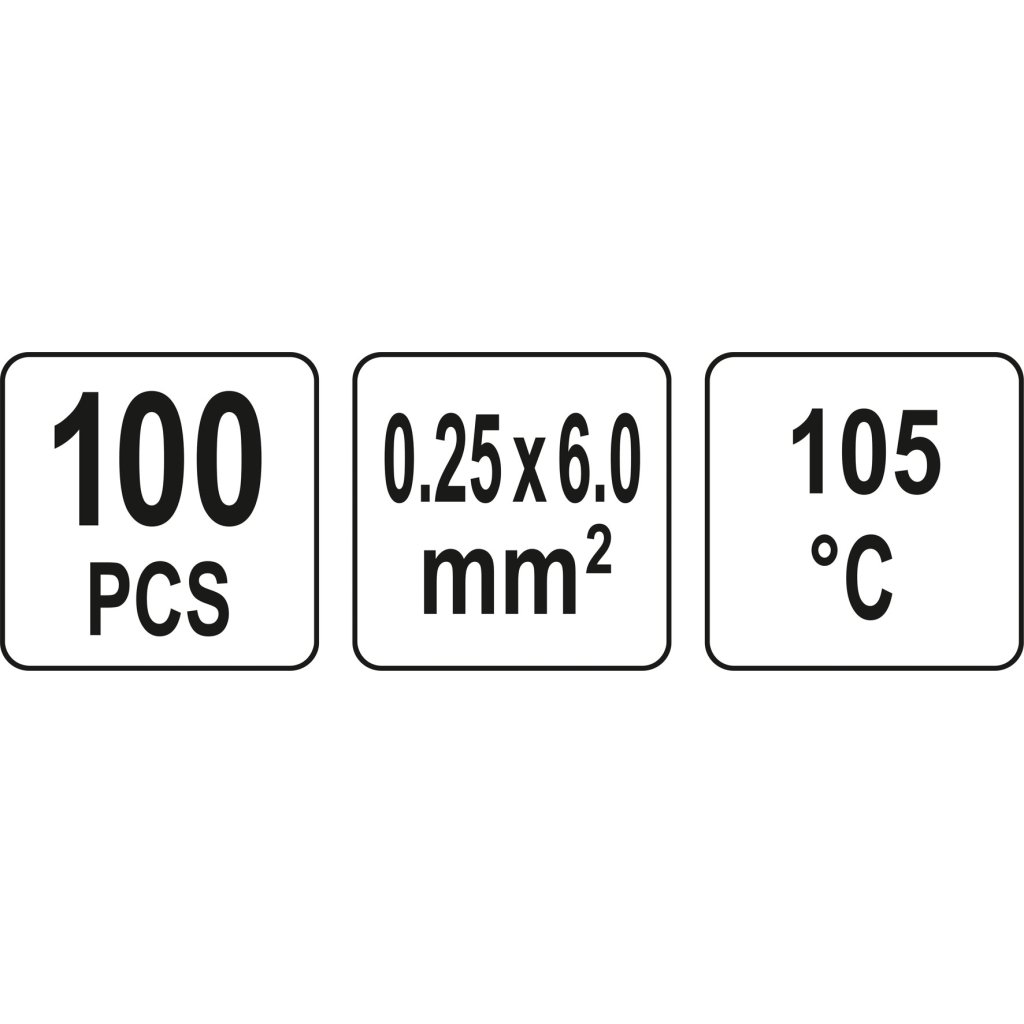 Smršťovací bužírky s pojidlem vodotěsné sada 100ks, YT-81450