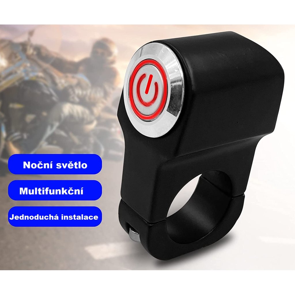 Spínač světel/predátorů na motocykl